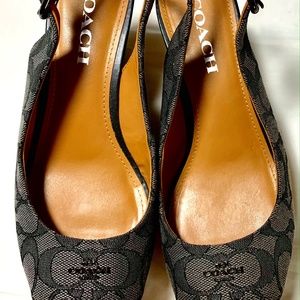 Coach Peep Toe Wedge